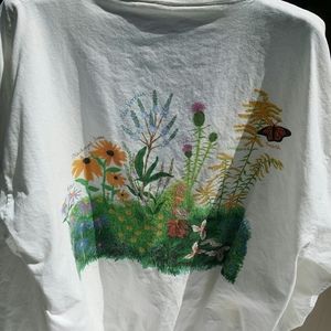 Vintage botanical bomber jacket